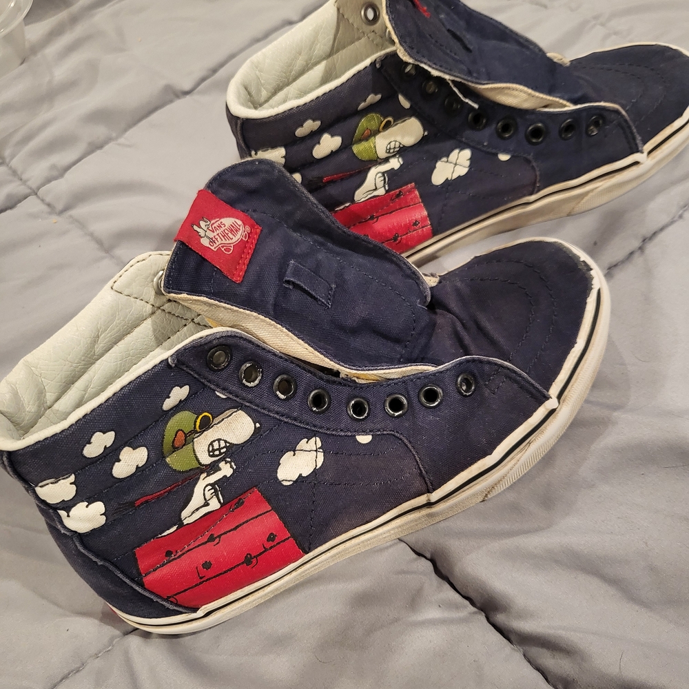 Vans Blue Peanuts High-Top Sneakers
